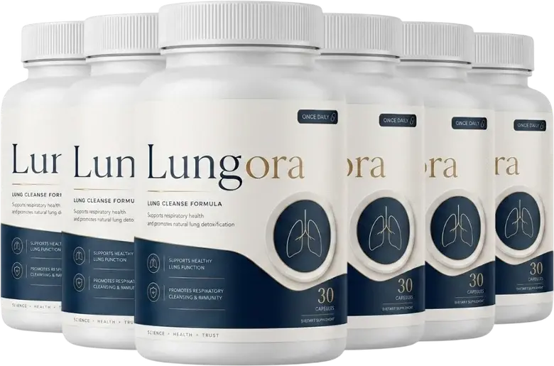Lungora 6 Bottle Best Value Pack Lungora 6 bottle pack — best value metabolism, appetite & gut wellness supplement for women over 40